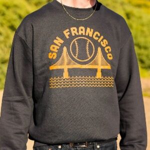 San Francisco Giants Baseball Retro Crewneck Sweatshirt Small Vintage Unisex Fit